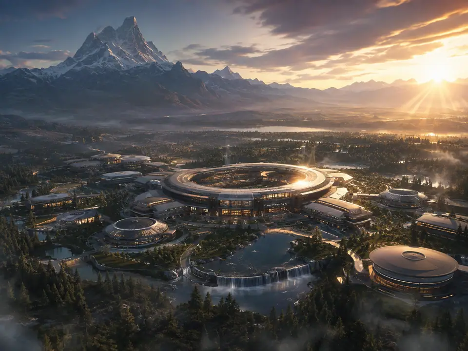 AI-generated fantasy visualization of Activision Blizzard Acquisition, a company acquisition selection