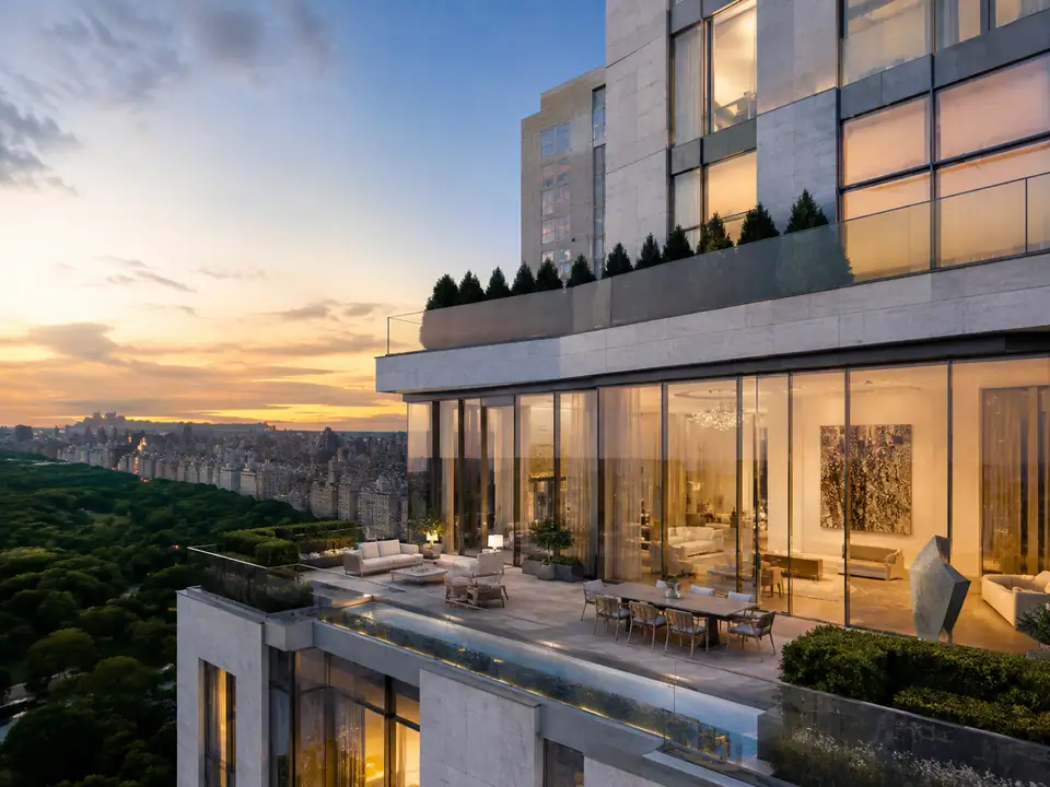 AI-generated fantasy visualization of 220 Central Park South Penthouse, a penthouse selection