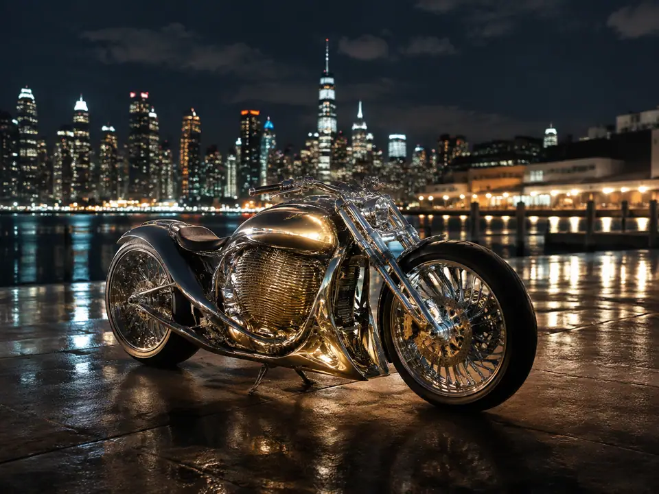 AI-generated fantasy visualization of City Sculpture Bike, a original fantasy selection