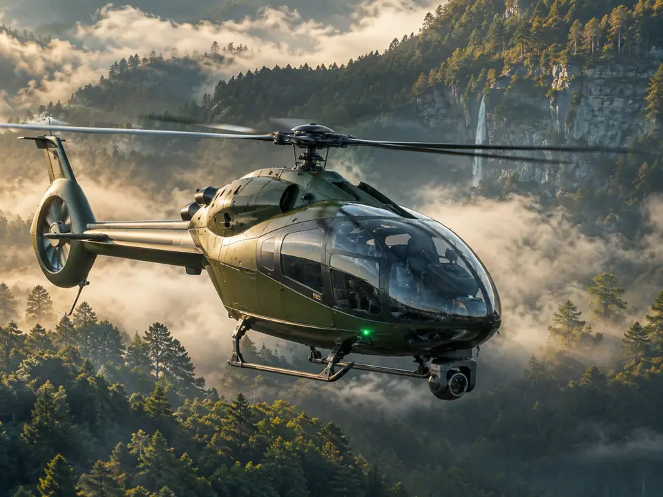 AI-generated fantasy visualization of Forest Observation Helicopter, a original fantasy selection