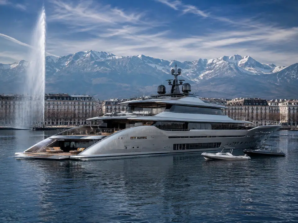 AI-generated fantasy visualization of Geneva Custom Superyacht, a superyacht selection