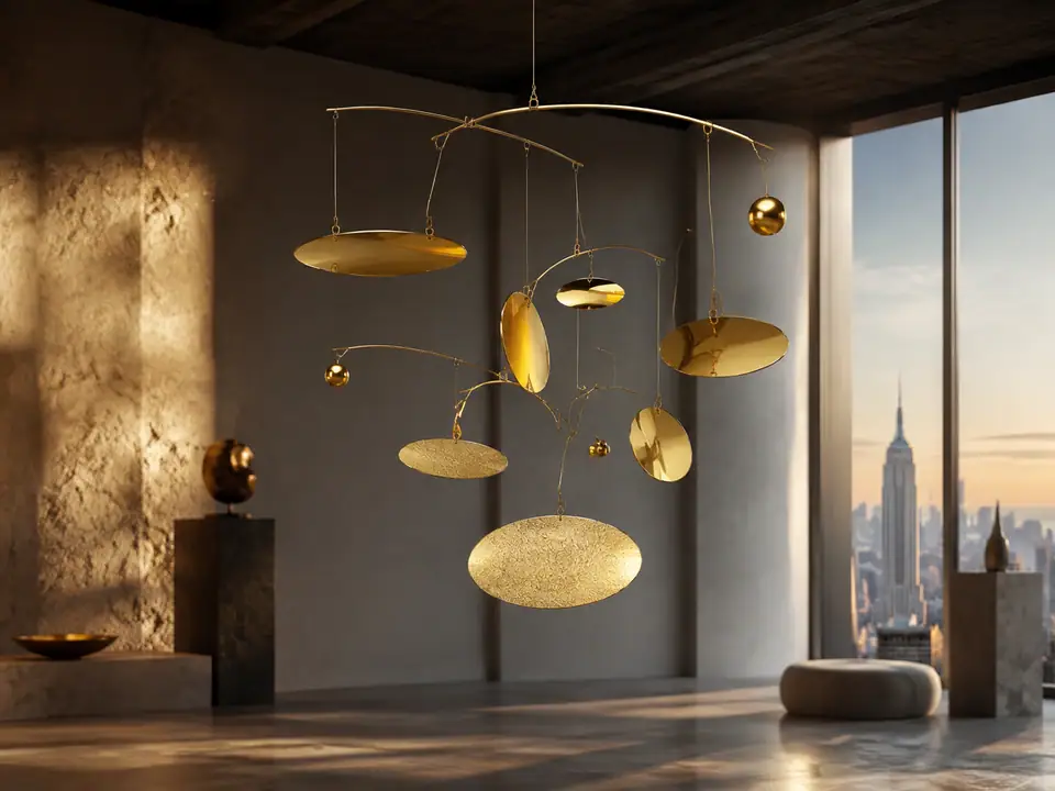 AI-generated fantasy visualization of Kinetic Gold Mobile, a original fantasy selection