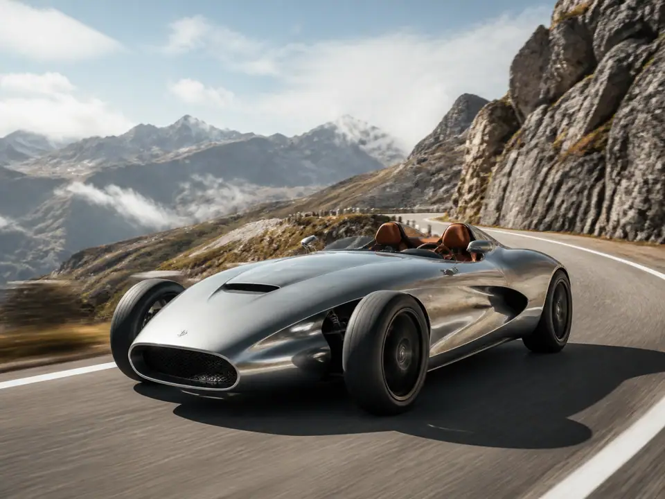 AI-generated fantasy visualization of Moonshot Roadster, a original fantasy selection