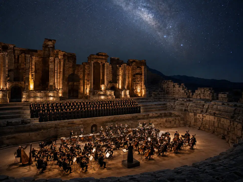 AI-generated fantasy visualization of Private Orchestra Night, a original fantasy selection