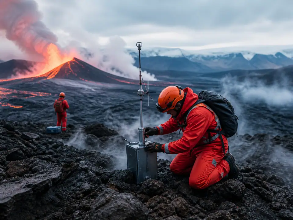 AI-generated fantasy visualization of Volcano Field School, a original fantasy selection